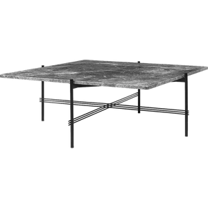 TS Coffee Table - Square Coffee table Gubi Grey Emperador Marble Black Large: 105 x 105 cm