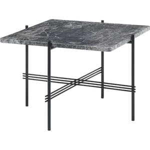 TS Coffee Table - Square Coffee table Gubi Grey Emperador Marble Black Small: 55 x 55 cm