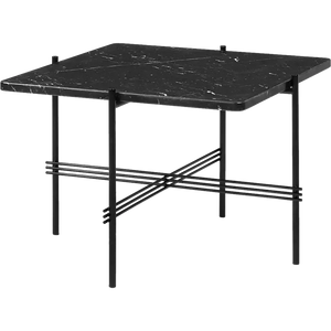 TS Coffee Table - Square Coffee table Gubi Black Marquina Marble Black Small: 55 x 55 cm