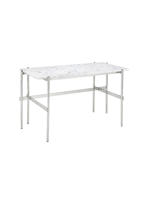 TS Desk Desk's Gubi White Carrara Marble Polished Steel Large (120 x 60 cm)