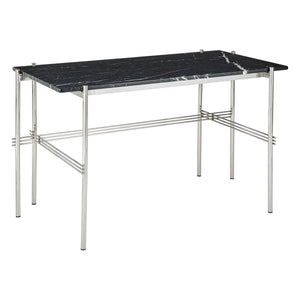 TS Desk Desk's Gubi Black Marquina Marble Polished Steel Large (120 x 60 cm)