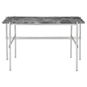 TS Desk Desk's Gubi Grey Emperador Marble Polished Steel Large (120 x 60 cm)