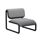 Tube Lounge Chair lounge chairs Bend Goods Black frame with grey boucle 