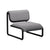 Tube Lounge Chair lounge chairs Bend Goods Black frame with grey boucle 