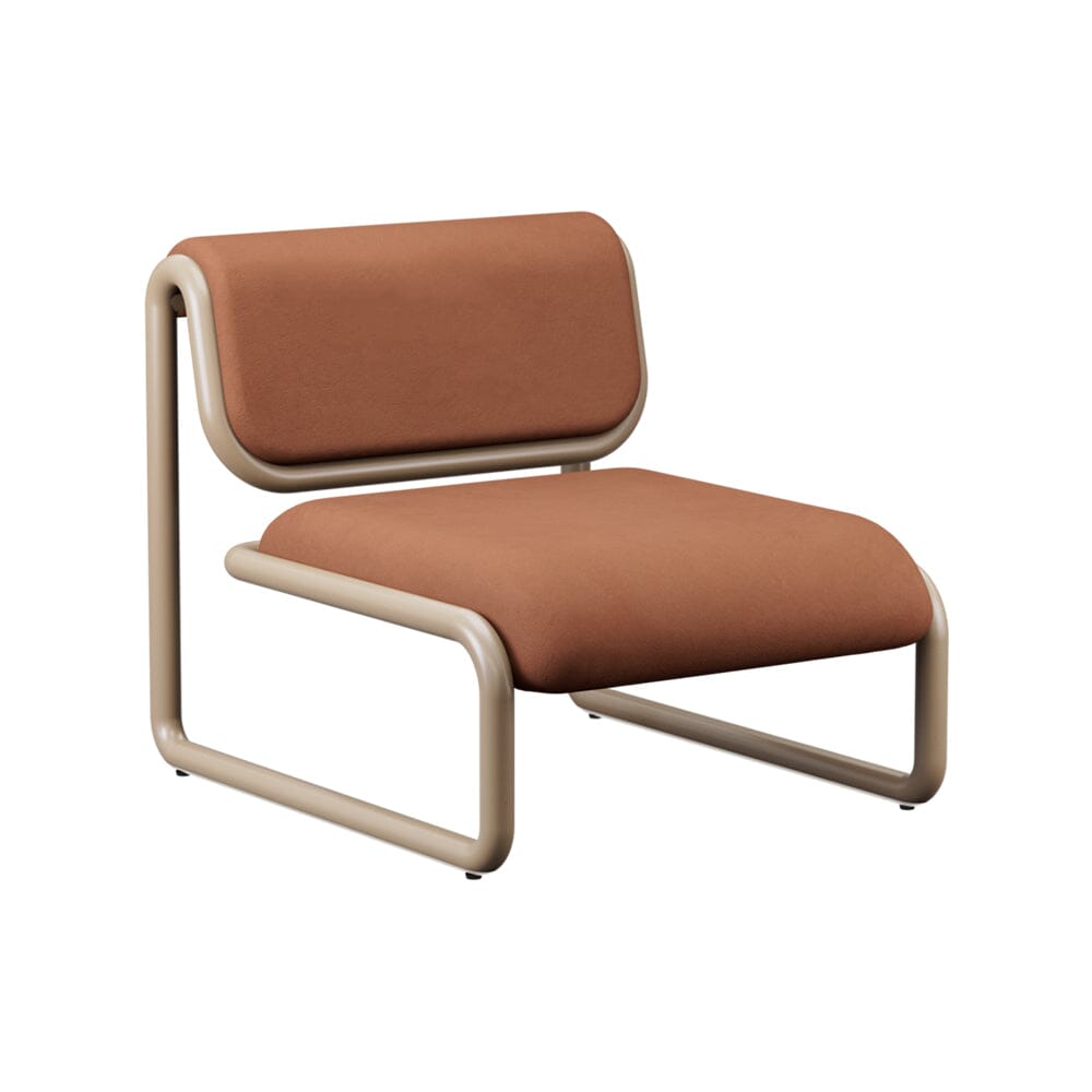 Tube Lounge Chair lounge chairs Bend Goods Tan frame with tan leather 