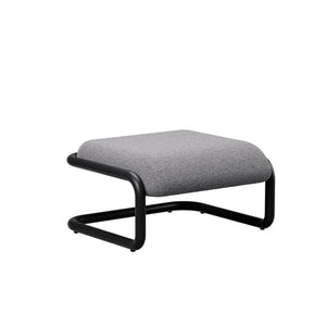 Tube Ottoman ottomans Bend Goods Black frame with grey boucle 