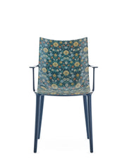 H.H.H. Dining Armchair Armchair Kartell Tumbling wilde - blue / ink-ochre 
