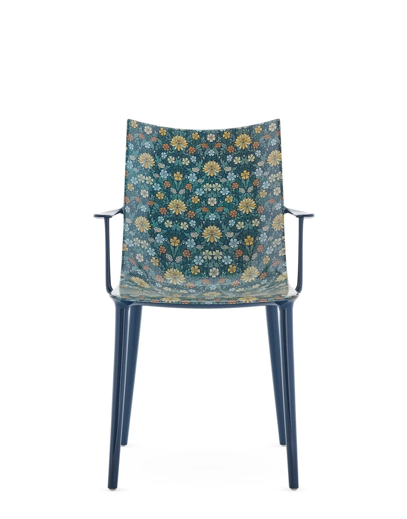 H.H.H. Dining Armchair Armchair Kartell Tumbling wilde - blue / ink-ochre 
