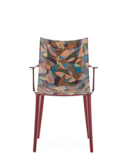 H.H.H. Dining Armchair Armchair Kartell Tumbling wilde - burgundy / lacquer 