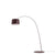 Twiggy Floor Lamp Floor Lamps Foscarini E26 Light Source Burgundy No Additional Stem Set