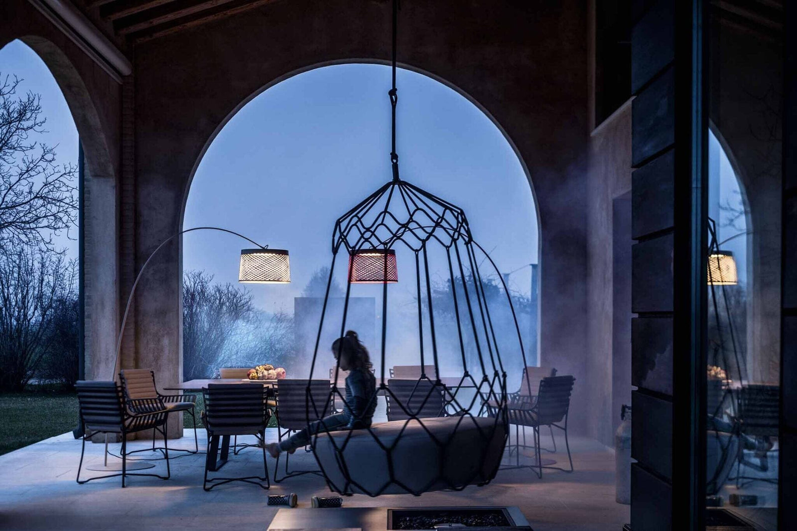 Twiggy Grid Floor Lamp Floor Lamps Foscarini 