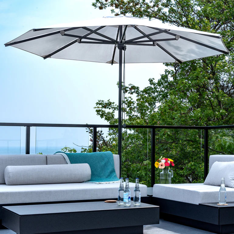 Octagon Loll Umbrella + Base
