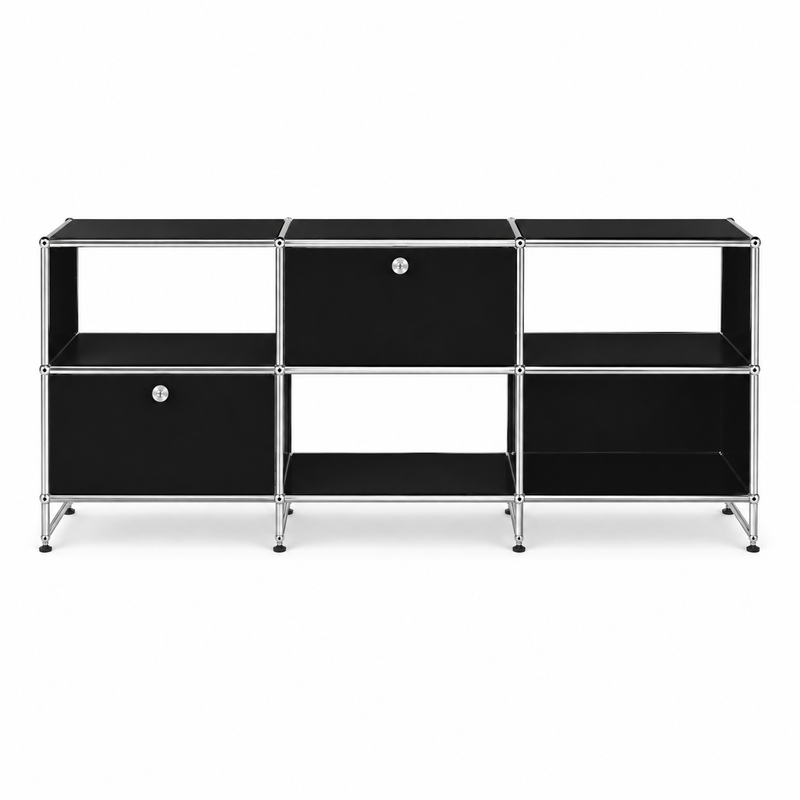 USM Haller TV Media - 6 asymmetrical compartments - 1.11