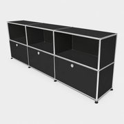 USM Haller Credenza - 6 compartments 1.3 storage USM Anthracite Gray 