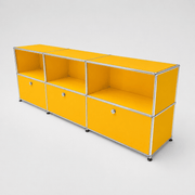 USM Haller Credenza - 6 compartments 1.3 storage USM Golden Yellow 