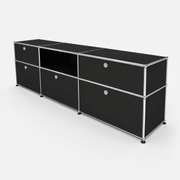 USM Haller Credenza - 6 compartments 1.4 storage USM Anthracite Gray 