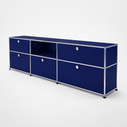 USM Haller Credenza - 6 compartments 1.4 storage USM Steel Blue 
