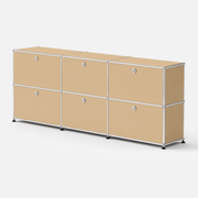 USM Haller Credenza - 6 compartments 1.5 storage USM USM Beige 