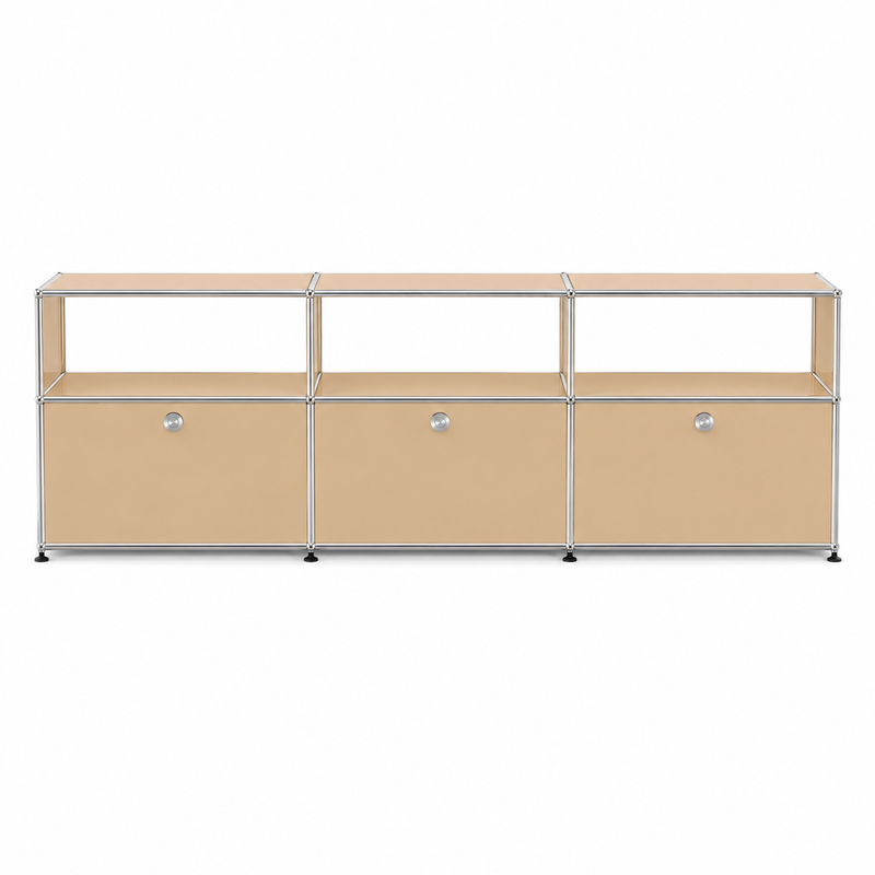 USM Haller TV Media - 6 compartments - 3 tall open -3 closed - 1.8