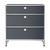 USM Haller 3 Drawer Storage Y storage USM Anthracite Gray 