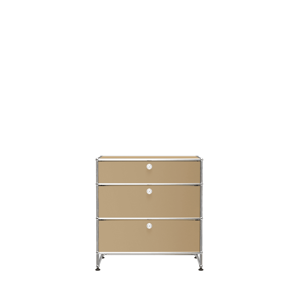 USM Haller 3 Drawer Storage Y storage USM USM Beige 