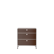 USM Haller 3 Drawer Storage Y storage USM USM Brown 