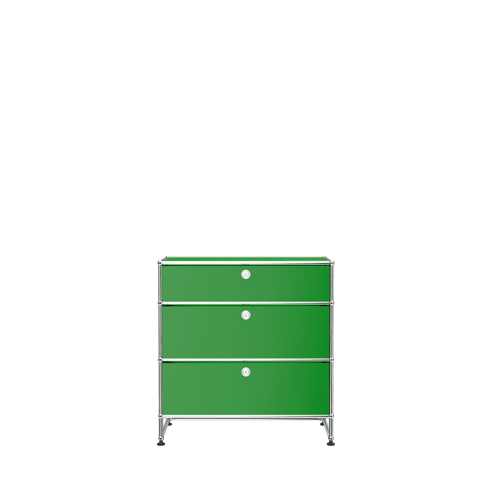 USM Haller 3 Drawer Storage Y storage USM USM Green 