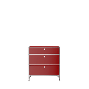 USM Haller 3 Drawer Storage Y storage USM Ruby Red 