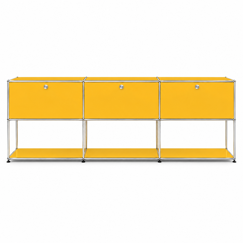 USM Haller Credenza - 6 compartments - 3 open -3 closed - 1.6