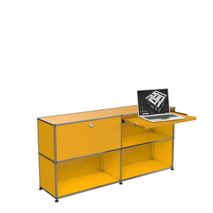USM Haller Custom Desk Unit DU2 Desk's USM Golden Yellow 