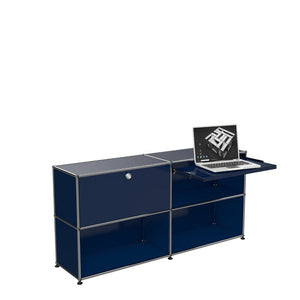 USM Haller Custom Desk Unit DU2 Desk's USM Steel Blue 