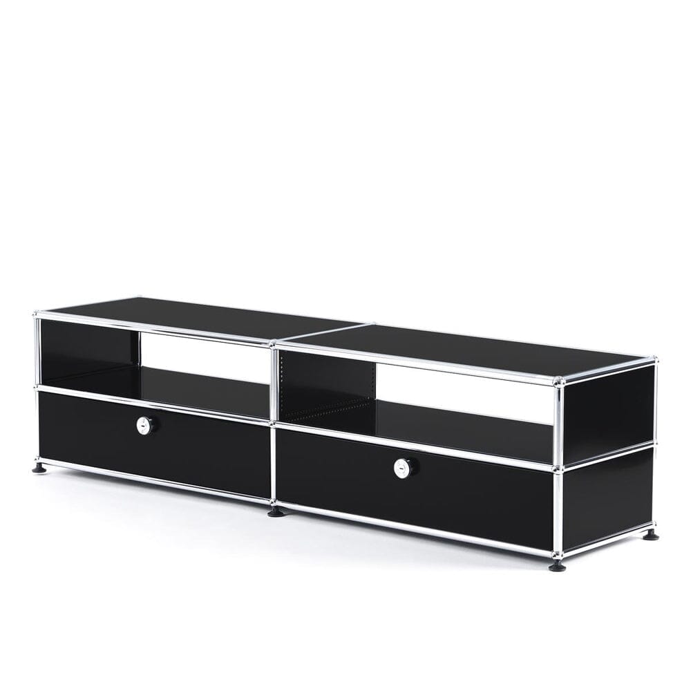 USM Haller TV Media with Extension Drawers storage USM Graphite Black 