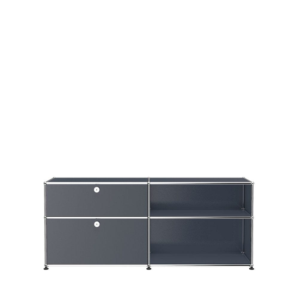 USM Haller Mid- Credenza DF storage USM Anthracite Gray 