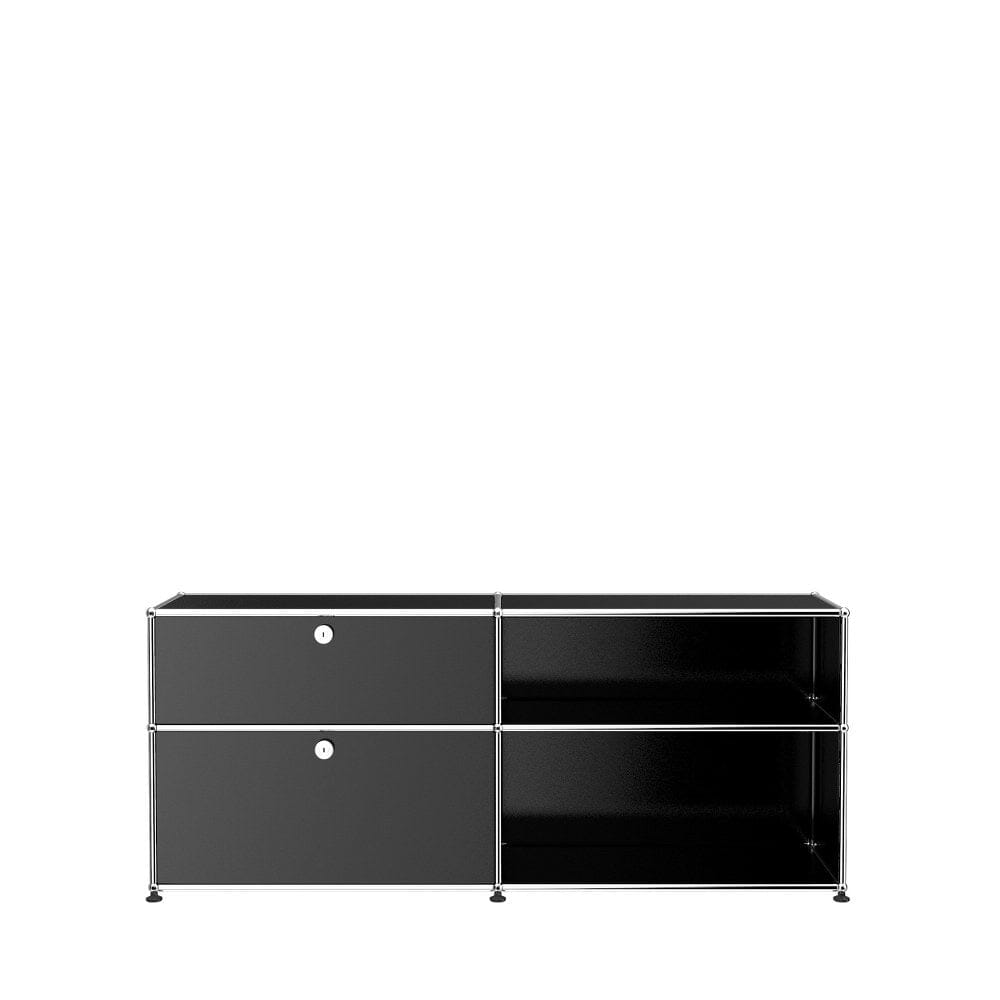 USM Haller Mid- Credenza DF storage USM Graphite Black 