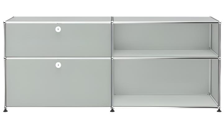 USM Haller Mid- Credenza DF storage USM Light Grey 