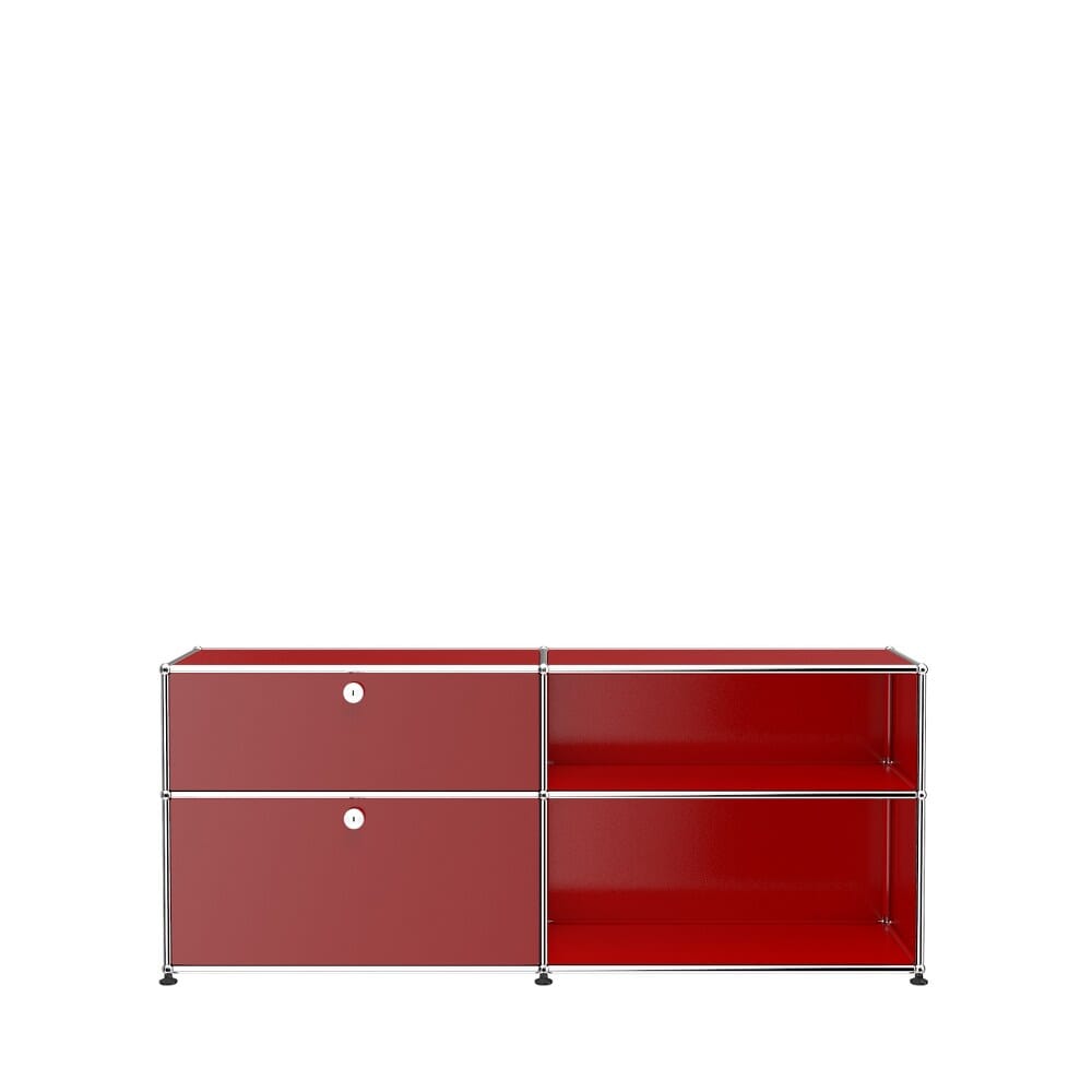 USM Haller Mid- Credenza DF storage USM Ruby Red 