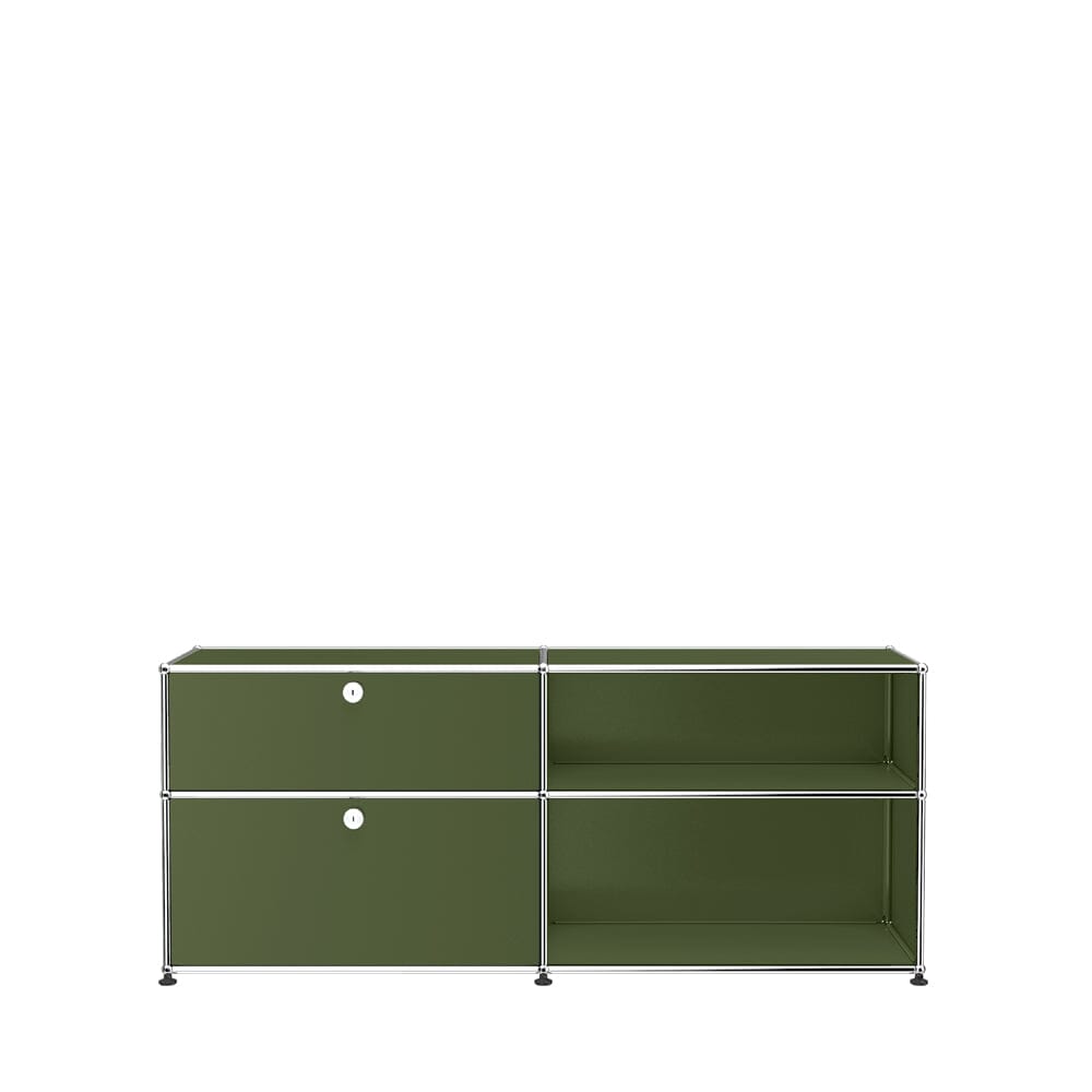 USM Haller Mid- Credenza DF storage USM Olive Green 