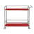 USM Haller Serving Cart L18 Carts / Trolleys USM Ruby Red 