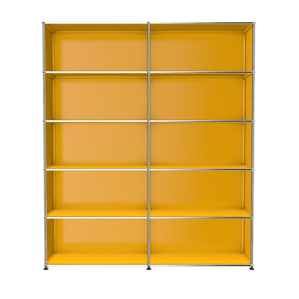 USM Haller Shelving H2 office USM Golden Yellow 