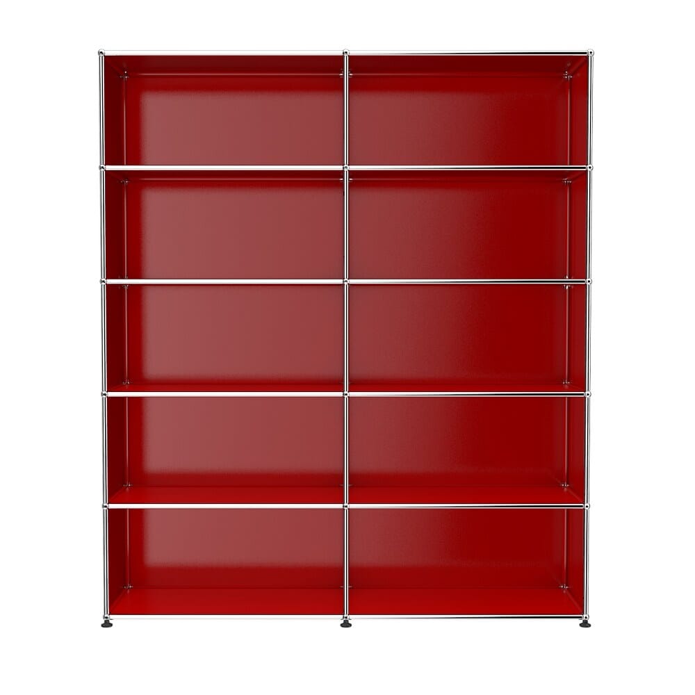 USM Haller Shelving H2 office USM Ruby Red 