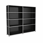 USM Haller Shelving H2 office USM Anthracite Gray 