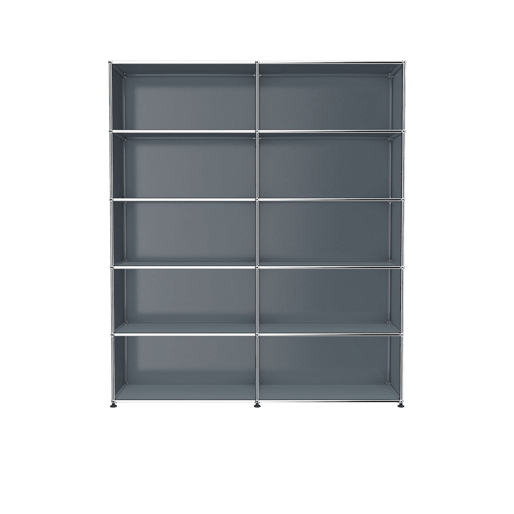 USM Haller Shelving H2 office USM Mid-gray 