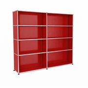 USM Haller Shelving H2 office USM Ruby Red 