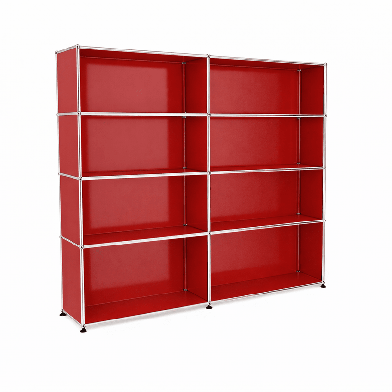 USM Haller Shelving H2 office USM Ruby Red 