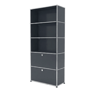 USM Haller shelving R1 office USM Anthracite Gray 