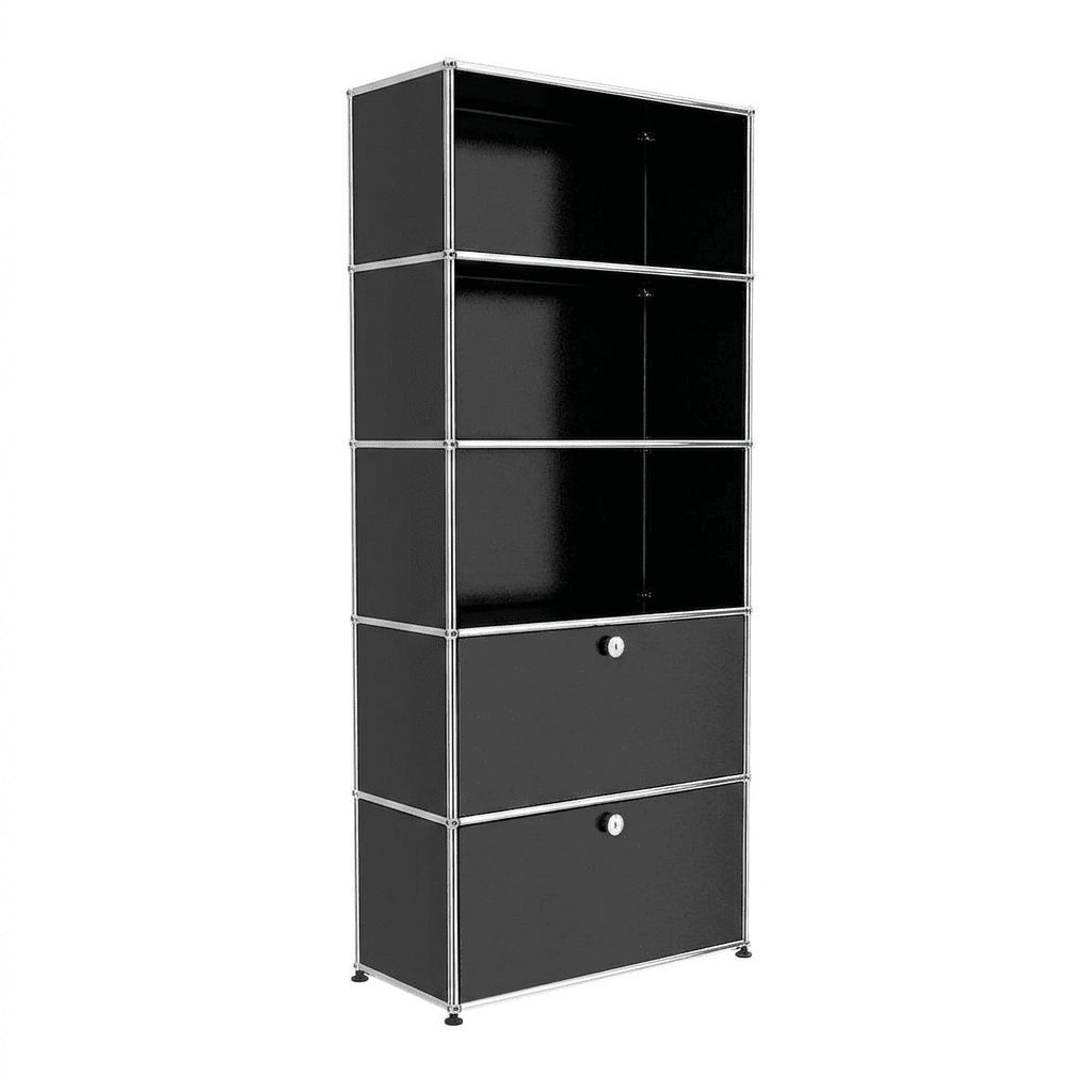 USM Haller shelving R1 office USM Graphite Black 