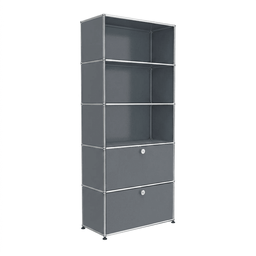USM Haller shelving R1 office USM Mid-gray 