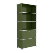USM Haller shelving R1 office USM Olive Green 