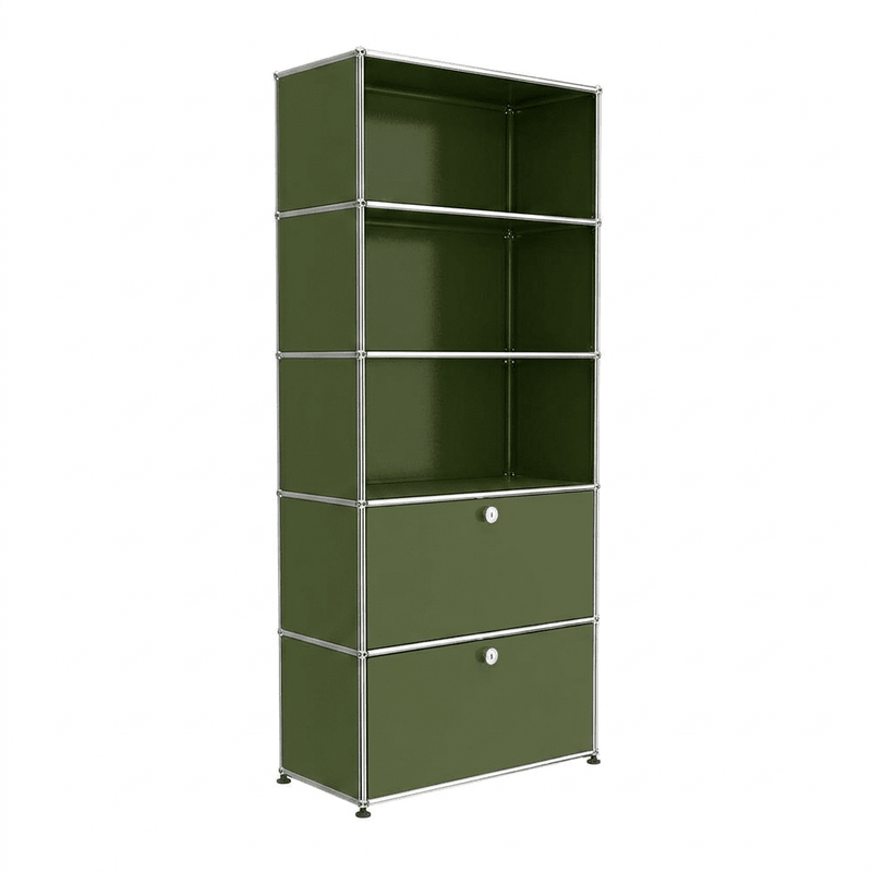 USM Haller shelving R1 office USM Olive Green 