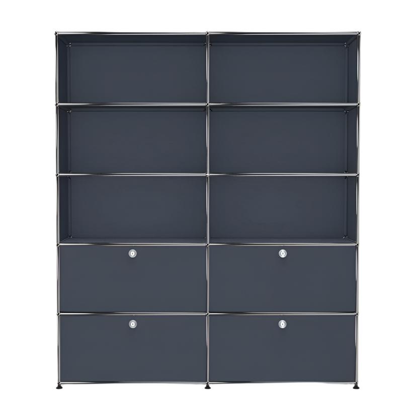 USM Haller Shelving R2 office USM Anthracite Gray 